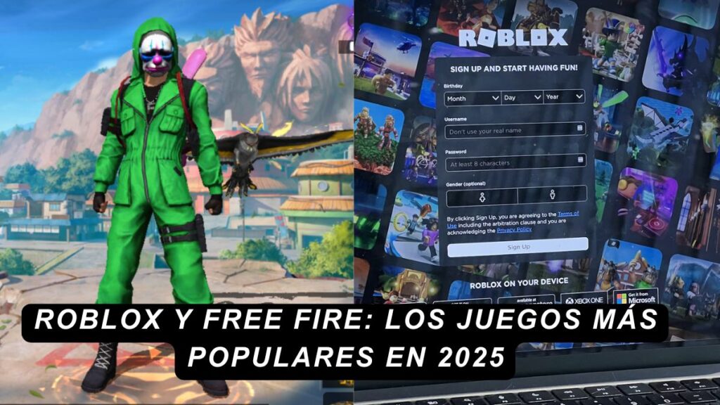 Roblox y Free Fire, juegos más populares en 2025 entre gamers