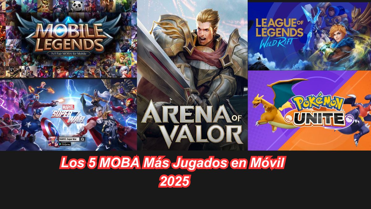 Los 5 MOBA más jugados en móvil en 2025